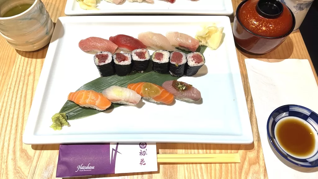 hatsuhana sushi delax menu